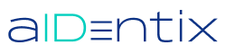 aIDentix official logo in reversed format with transparent background