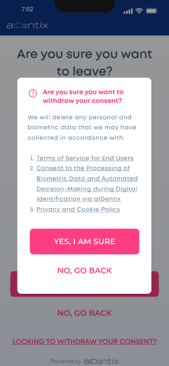 Withdraw-consent confirmation dialog