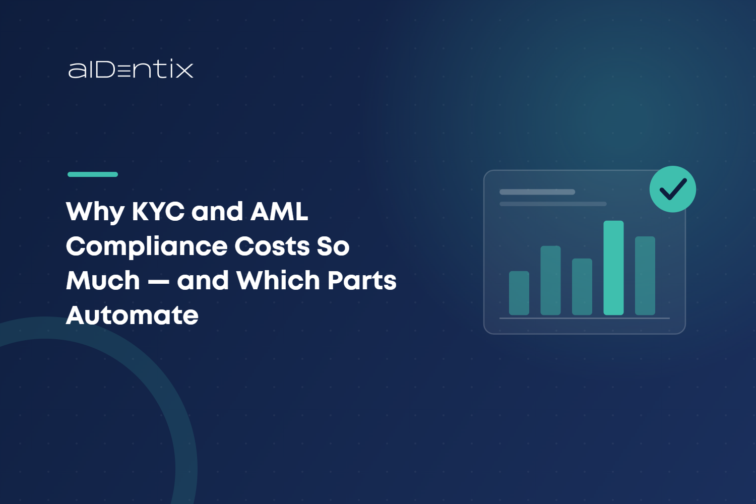 KYC and AML compliance cost breakdown illustration – aIDentix